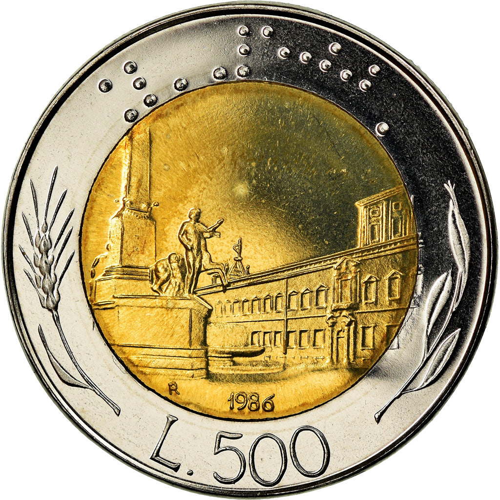 Monnaie, Italie, 500 Lire, 1986, Rome, Proof, FDC, Bi-Metallic, KM:111