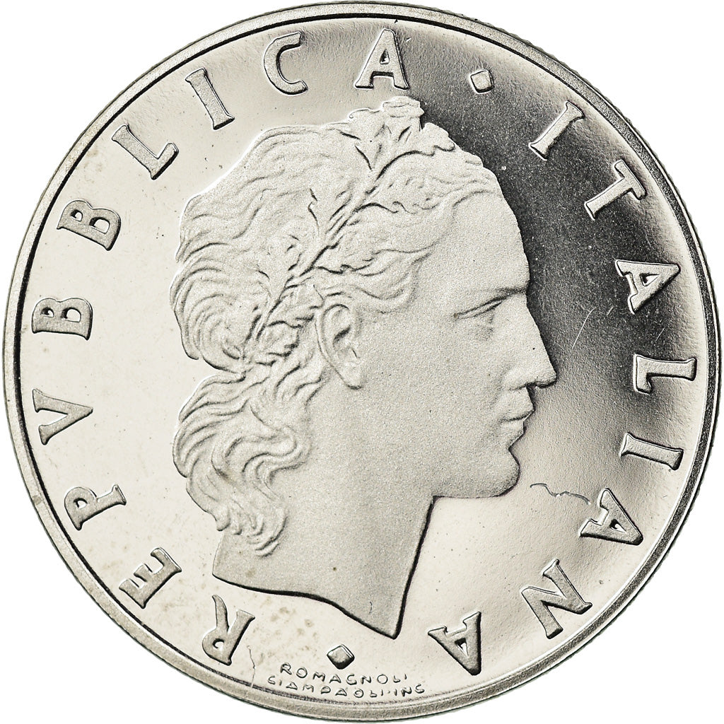 Monnaie, Italie, 50 Lire, 1987, Rome, Proof, FDC, Stainless Steel, KM:95.1