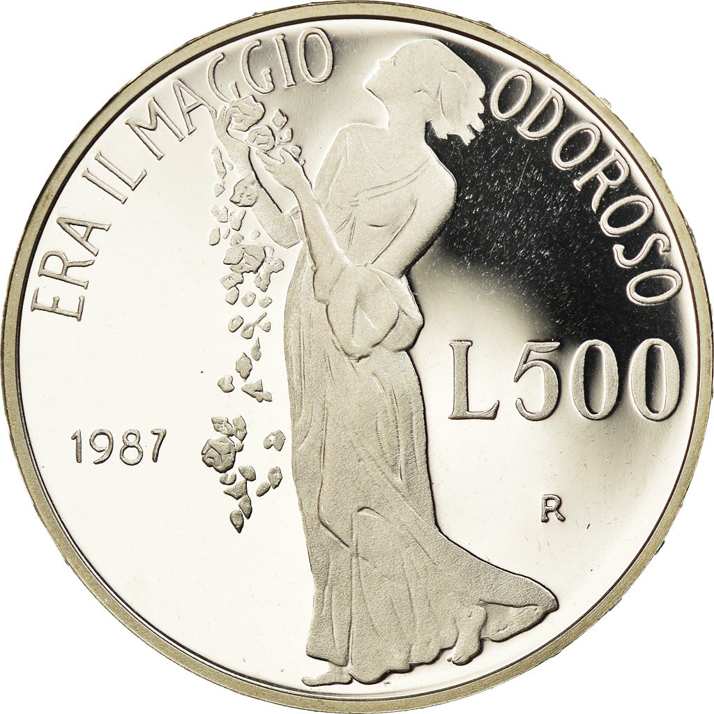 Monnaie, Italie, 500 Lire, 1987, Rome, Proof, FDC, Argent, KM:132