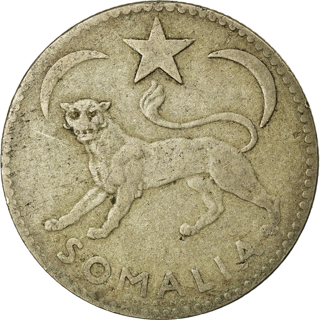 Moneta, Somalia, Somalo, 1950, MB, Argento, KM:5