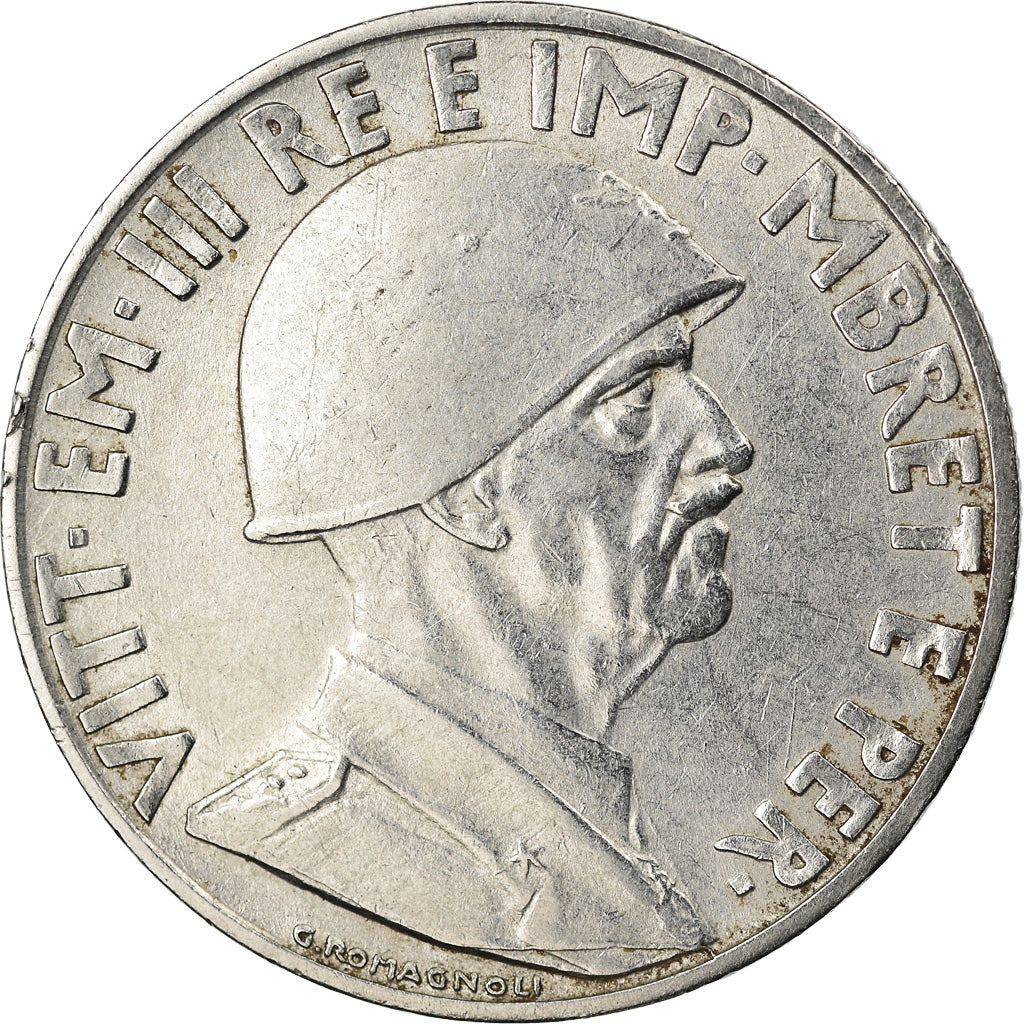 Moneta, Albania, Vittorio Emanuele III, Lek, 1939, Rome, MS(60-62), Stal