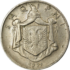 Moneta, Albania, Zog I, 1/2 Lek, 1931, BB, Nichel, KM:13