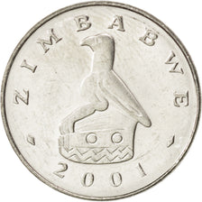 Monnaie, Zimbabwe, 10 Cents, 2001, SPL, Nickel plated steel, KM:3a