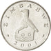 Moneda, Zimbabue, 10 Cents, 2001, SC, Níquel chapado en acero, KM:3a