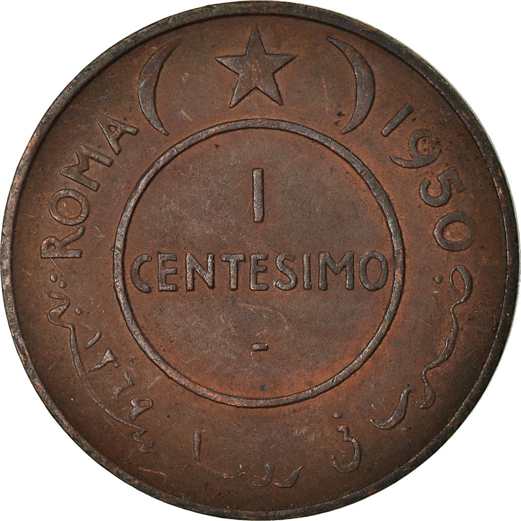 Münze, Somalia, Centesimo, 1950, SS+, Kupfer, KM:1