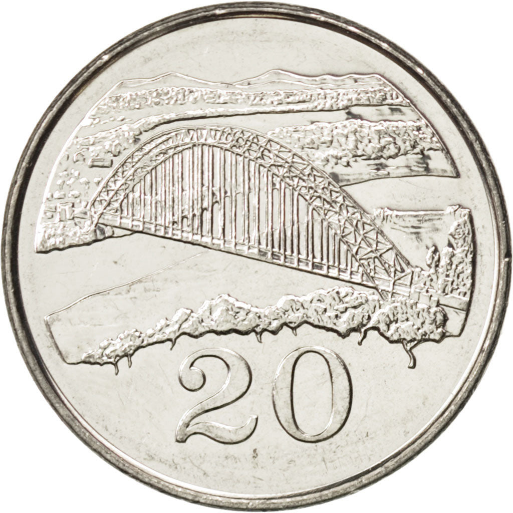 Zimbabwe, 20 Cents 2002, KM 4a