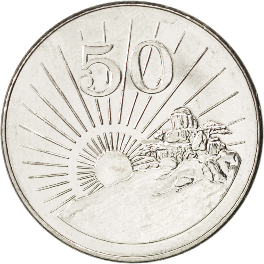 Zimbabwe, 50 Cents 2001, KM 5a