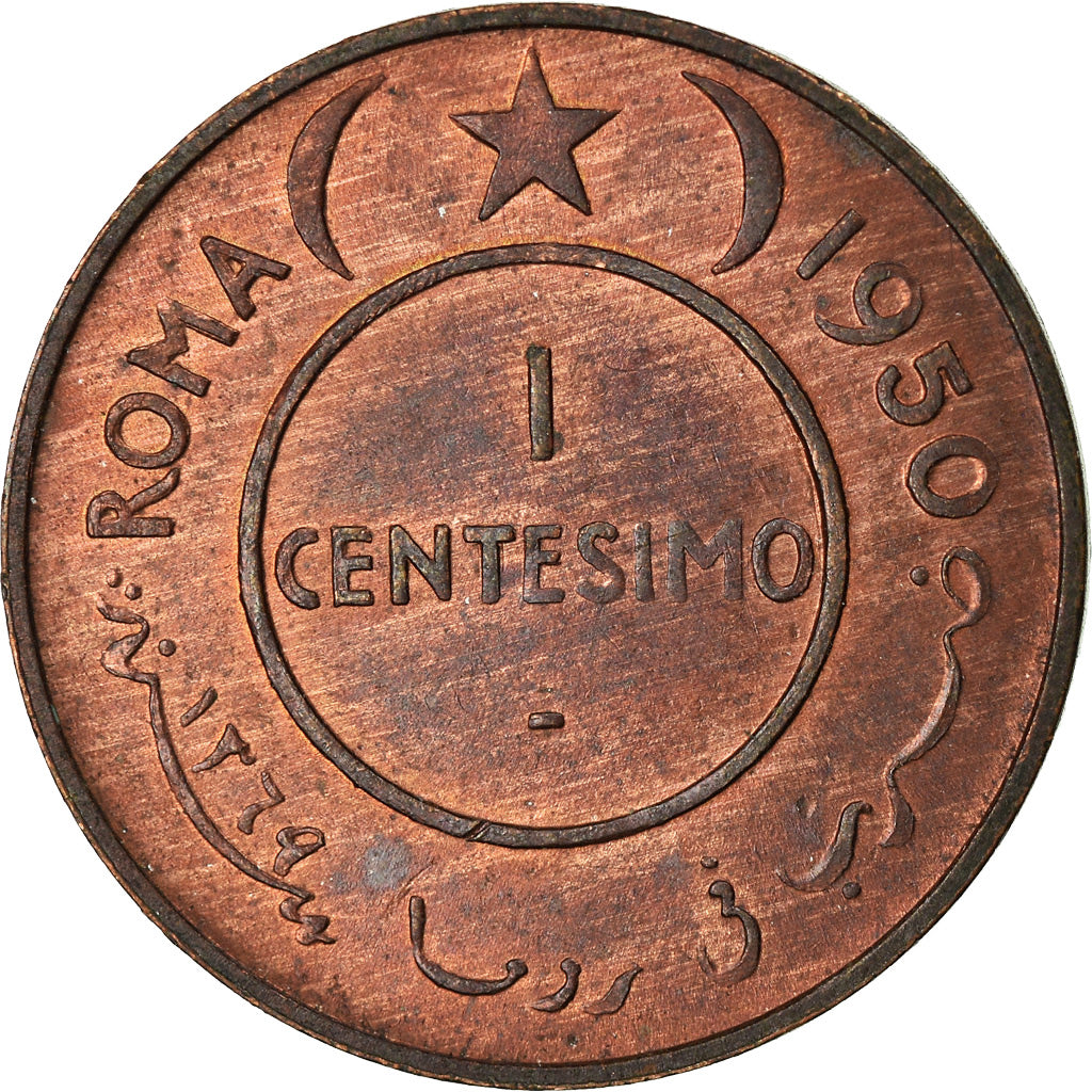 Monnaie, Somalie, Centesimo, 1950, SUP+, Cuivre, KM:1