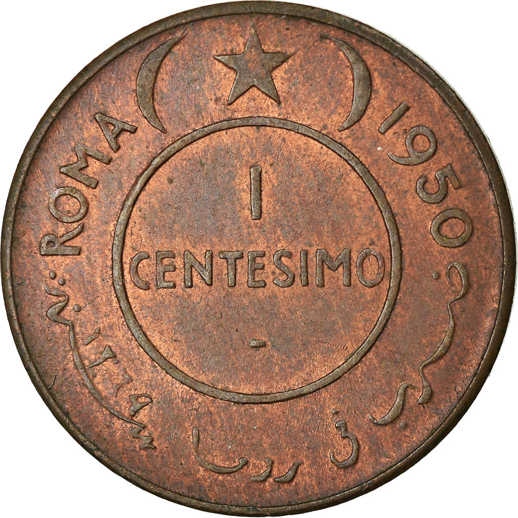 Moeda, Somália, Centesimo, 1950, MS(60-62), Cobre, KM:1