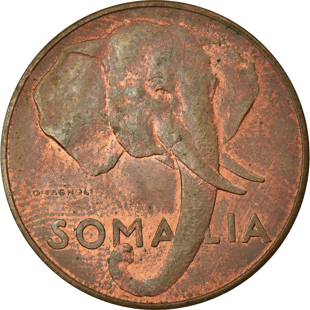 Münze, Somalia, 10 Centesimi, 1950, VZ, Kupfer, KM:3