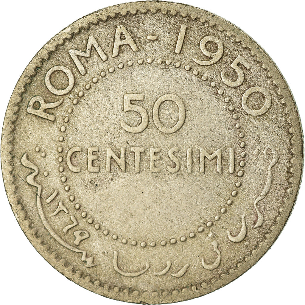 Münze, Somalia, 50 Centesimi, 1950, SS, Silber, KM:4