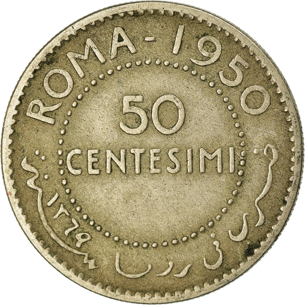 Münze, Somalia, 50 Centesimi, 1950, SS+, Silber, KM:4