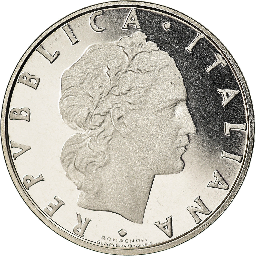 Monnaie, Italie, 50 Lire, 1988, Rome, Proof, FDC, Stainless Steel, KM:95.1
