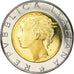 Moneta, Italia, 500 Lire, 1988, Rome, Proof, FDC, Bi-metallico, KM:111