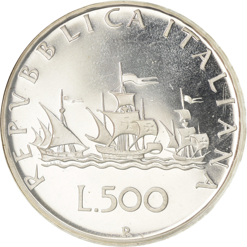 Münze, Italien, 500 Lire, 1988, Rome, Proof, STGL, Silber, KM:98