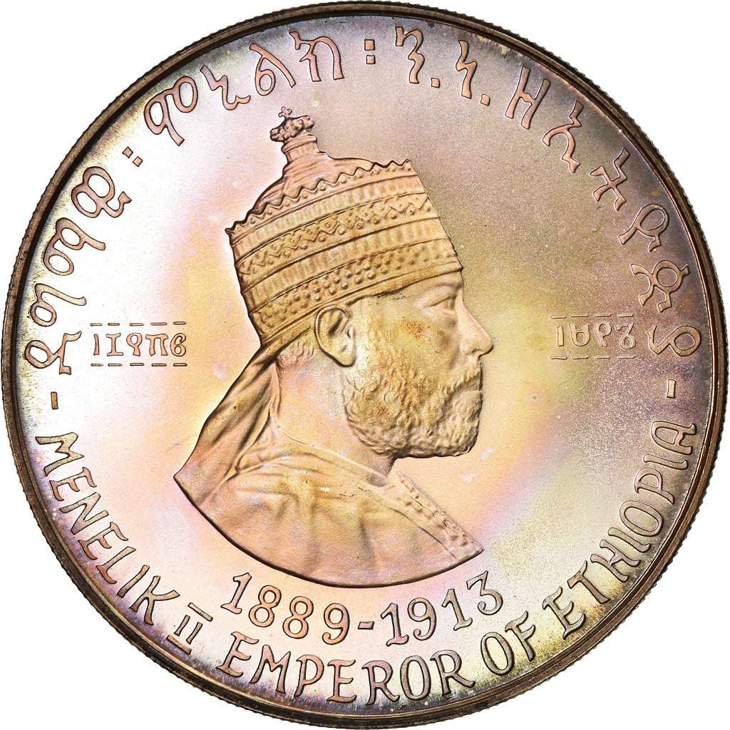 Münze, Äthiopien, Haile Selassie, 5 Dollars, 1972, STGL, Silber, KM:50