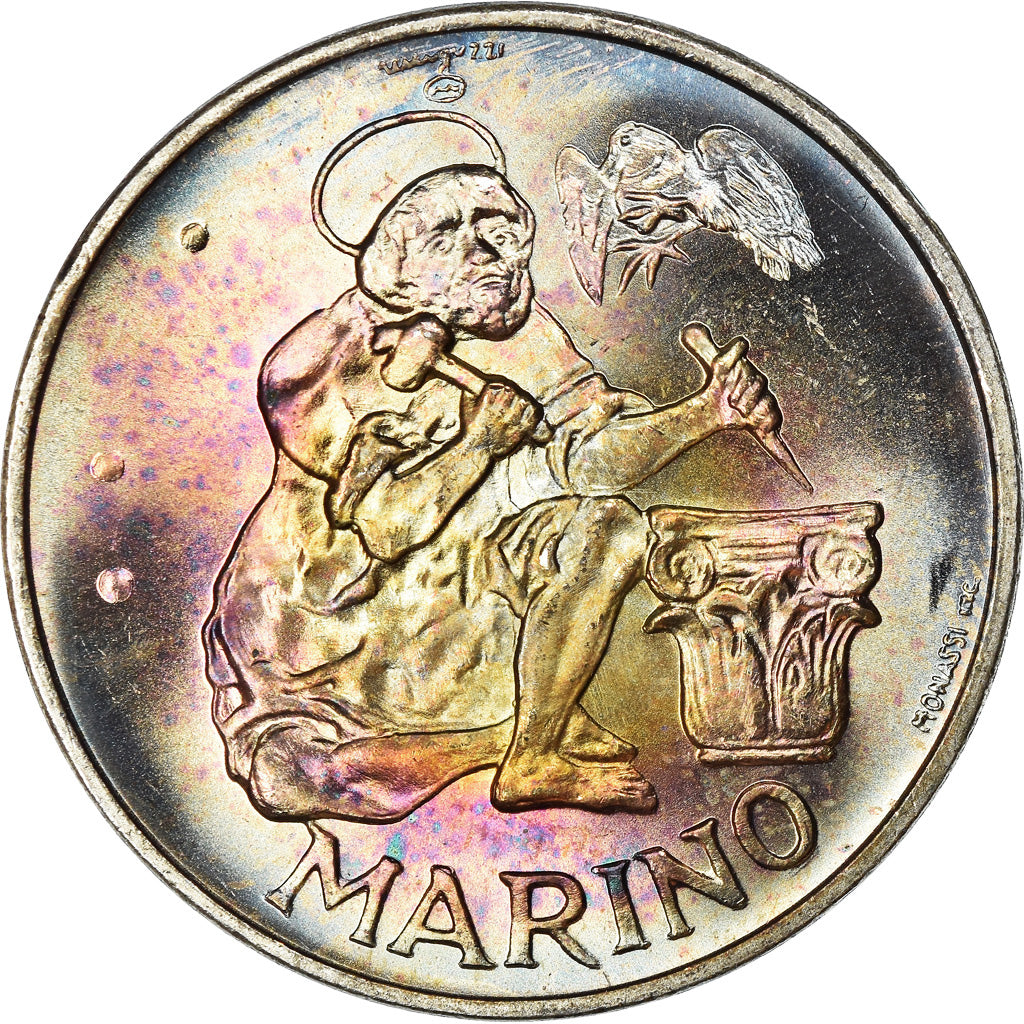 Moneta, San Marino, 500 Lire, 1975, SPL, Argento, KM:48