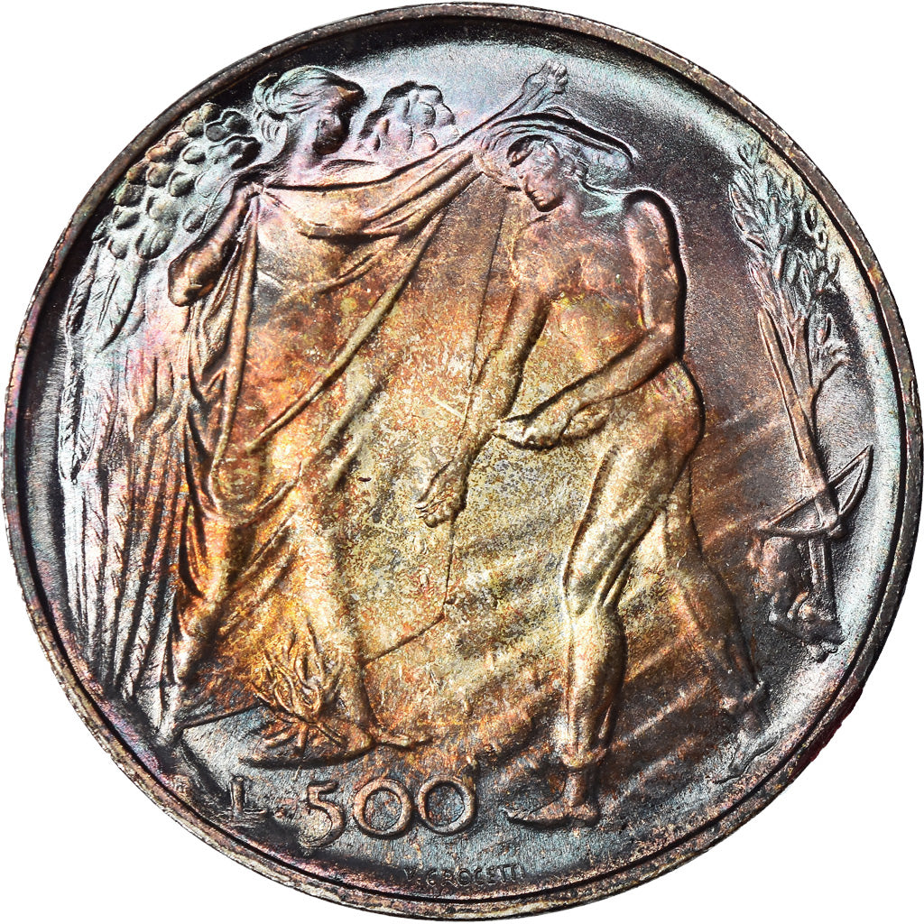 Moneta, San Marino, 500 Lire, 1976, SPL, Argento, KM:59