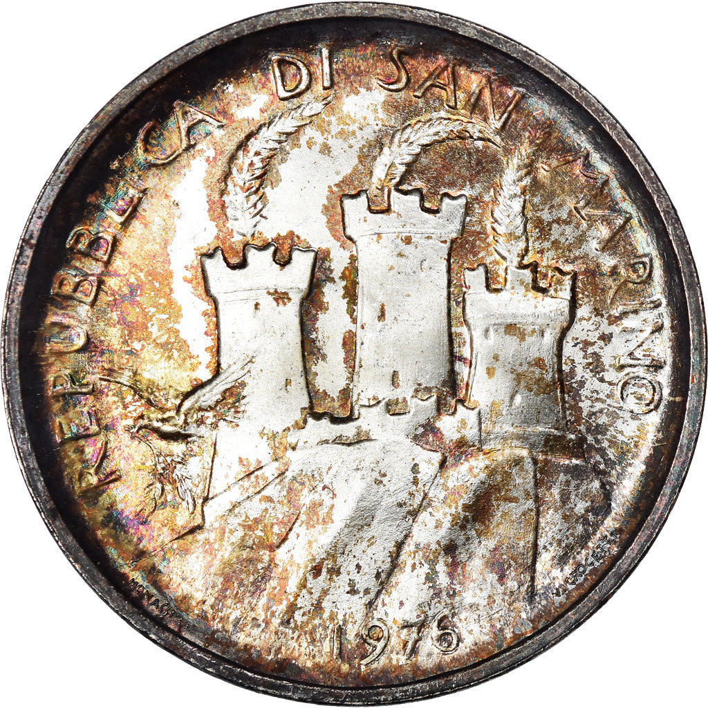 Monnaie, San Marino, 500 Lire, 1976, SUP+, Argent, KM:59