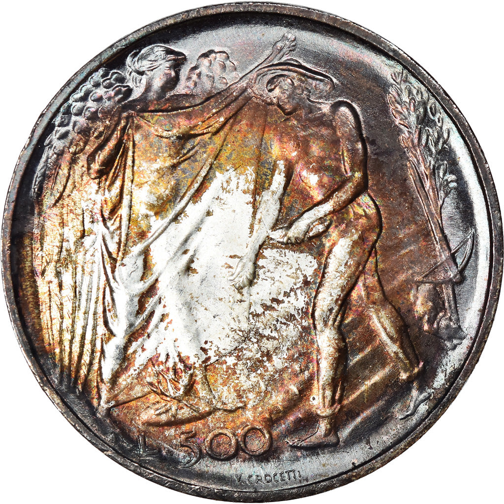 Monnaie, San Marino, 500 Lire, 1976, SUP+, Argent, KM:59