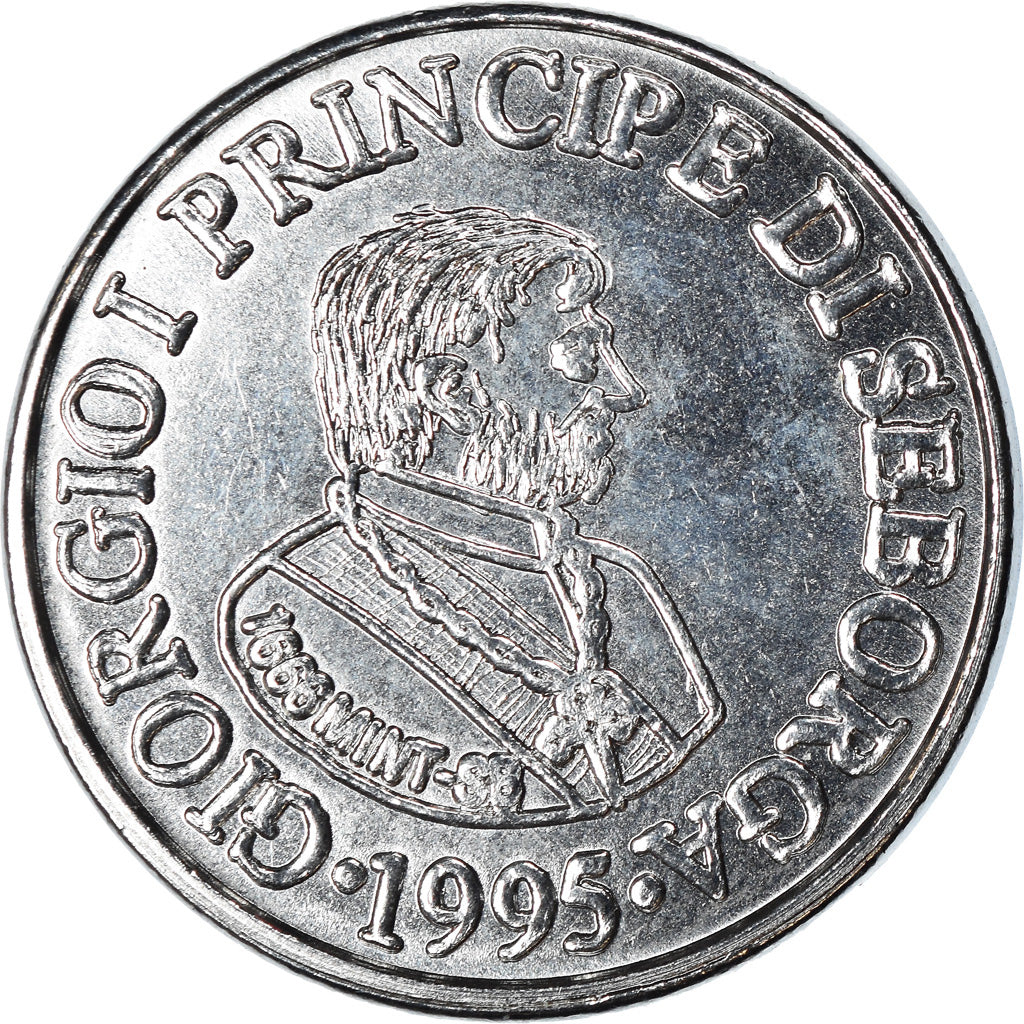 Moneta, SEBORGA, Prince Giorgio I, 5 Centesimi, 1995, Seborga, SPL, Rame-nichel