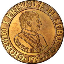 Moneta, SEBORGA, Prince Giorgio I, Luigi, 1995, Seborga, SPL, Bronzo, KM:4