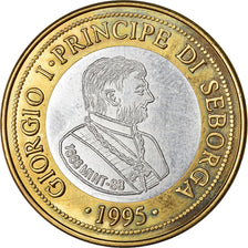 Monnaie, SEBORGA, Prince Giorgio I, 1/2 Luigino, 1995, Seborga, SUP+