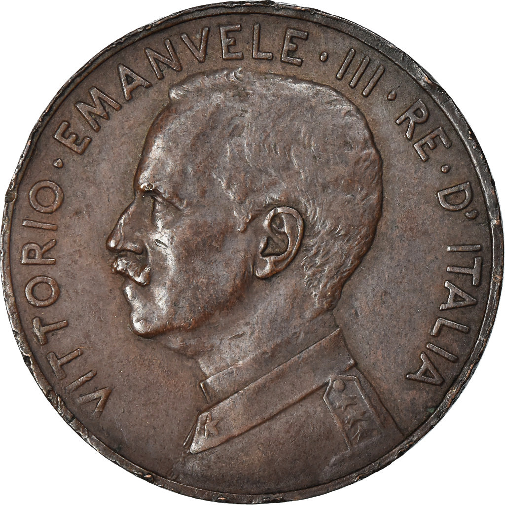 Coin, Italy, Vittorio Emanuele III, 5 Centesimi, 1918, Rome, AU(50-53), Bronze
