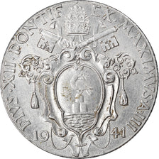 Moneda, CIUDAD DEL VATICANO, Pius XII, Lira, 1941, EBC, Acero inoxidable, KM:26a