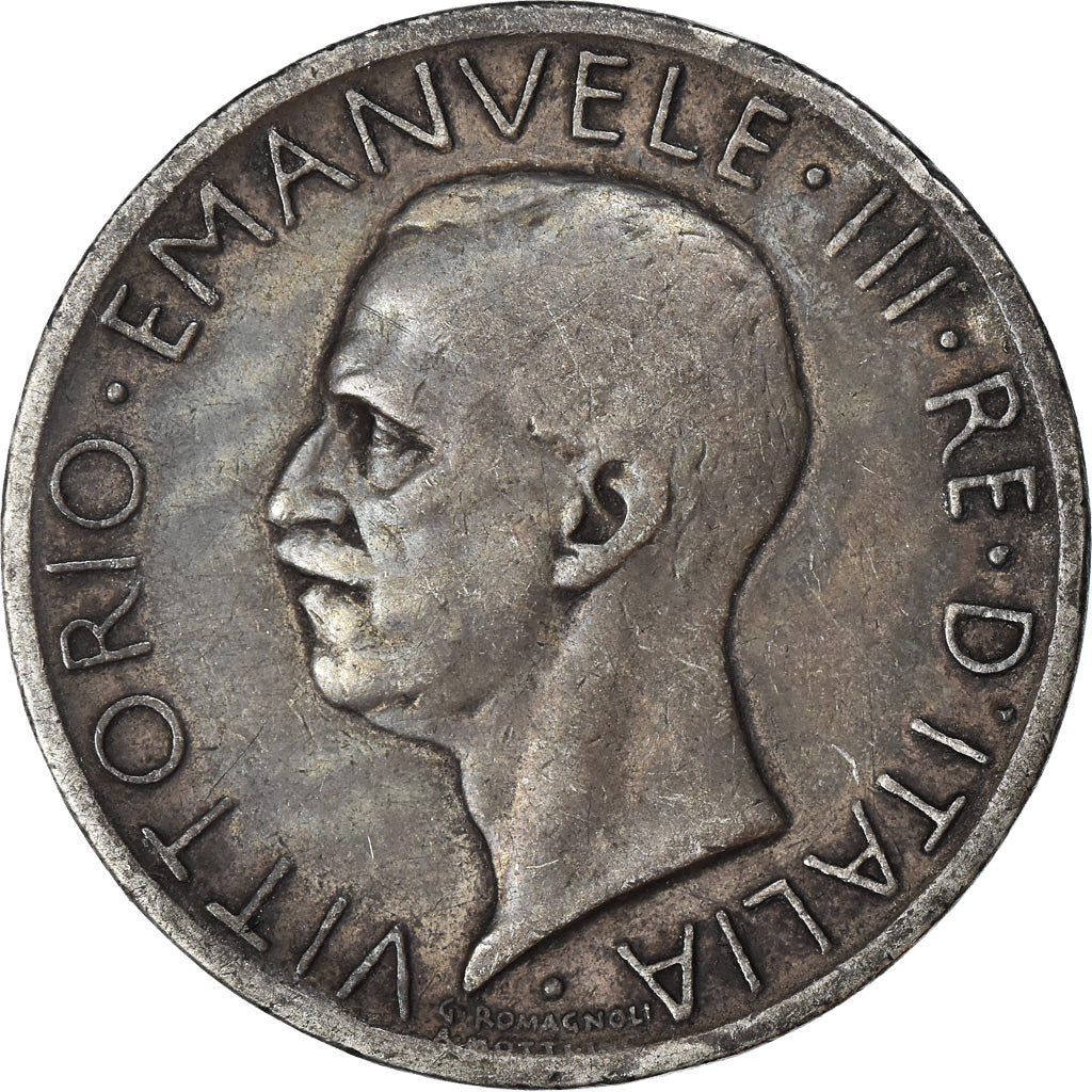 Monnaie, Italie, Vittorio Emanuele III, 5 Lire, 1926, Rome, TB+, Argent, KM:67.1