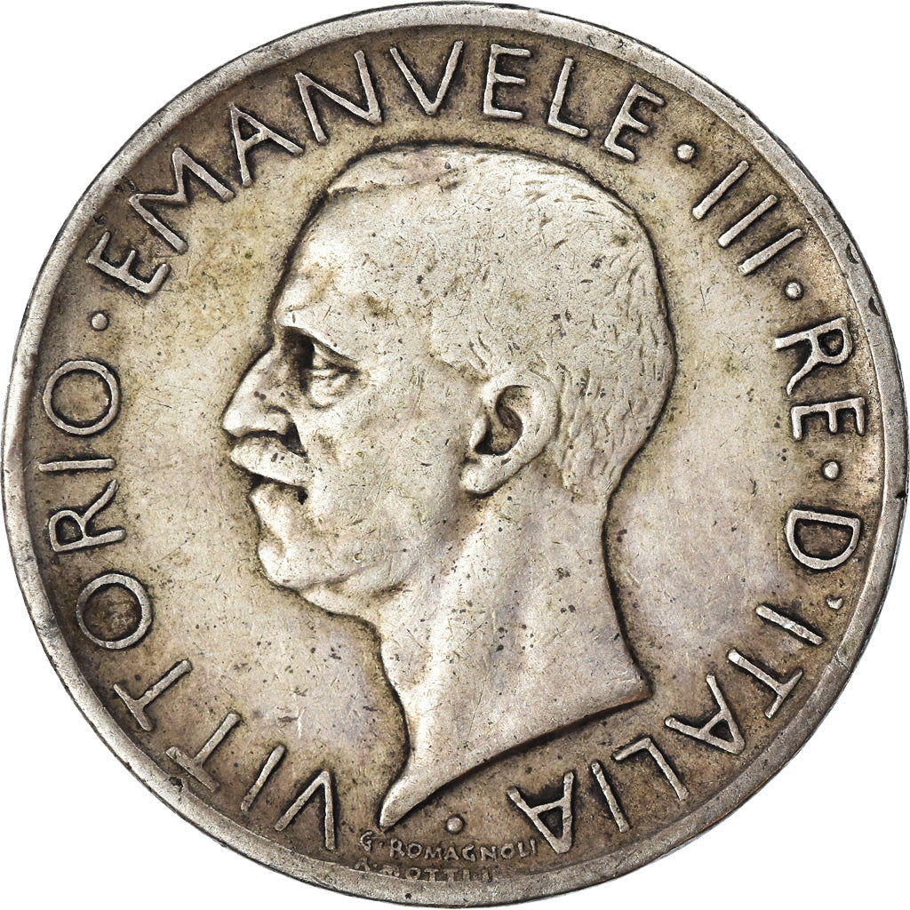 Monnaie, Italie, Vittorio Emanuele III, 5 Lire, 1926, Rome, TB+, Argent, KM:67.1