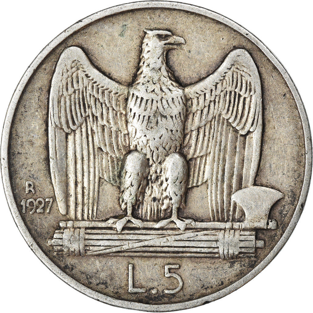 Monnaie, Italie, Vittorio Emanuele III, 5 Lire, 1927, Rome, TTB, Argent, KM:67.1