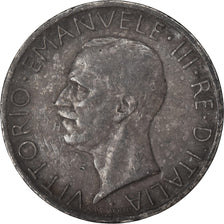 Moneta, Italia, Vittorio Emanuele III, 5 Lire, 1928, Rome, BB, Argento, KM:67.1