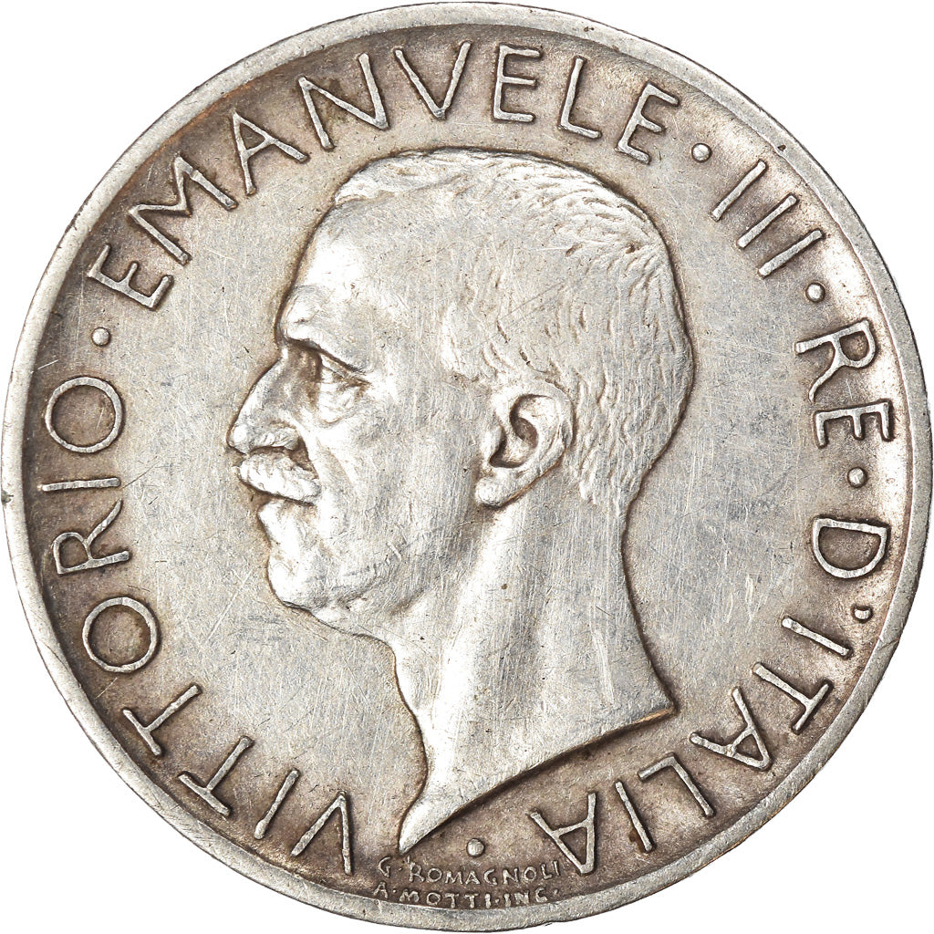 Moneta, Italia, Vittorio Emanuele III, 5 Lire, 1929, Rome, BB, Argento, KM:67.2