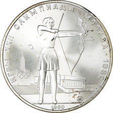 Moneta, Russia, 5 Roubles, 1980, Saint-Petersburg, MS(63), Srebro, KM:179