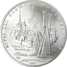 Moeda, Rússia, 5 Roubles, 1977, Saint-Petersburg, MS(63), Prata, KM:148
