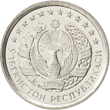 Moneta, Uzbekistan, 10 Tiyin, 1994, SPL, Acciaio ricoperto in nichel, KM:4.2