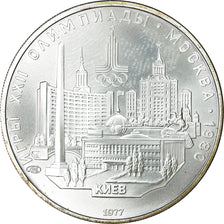 Coin, Russia, 5 Roubles, 1977, Saint-Petersburg, MS(65-70), Silver, KM:145