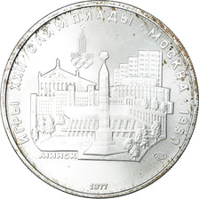 Moeda, Rússia, 5 Roubles, 1977, Saint-Petersburg, MS(63), Prata, KM:147