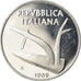 Monnaie, Italie, 10 Lire, 1989, Rome, Proof, FDC, Aluminium, KM:93