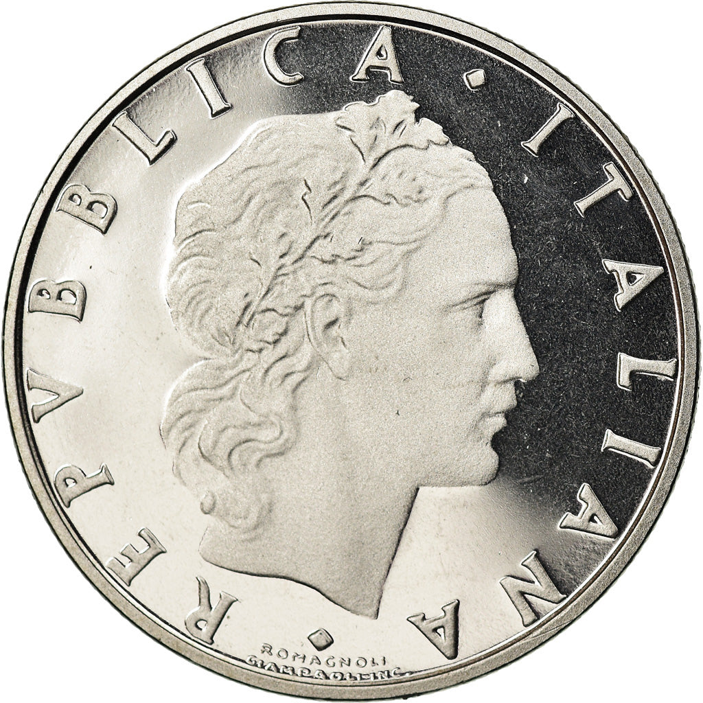 Monnaie, Italie, 50 Lire, 1989, Rome, Proof, FDC, Stainless Steel, KM:95.1