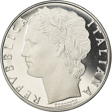 Moneda, Italia, 100 Lire, 1989, Rome, Proof, FDC, Acero inoxidable, KM:96.1