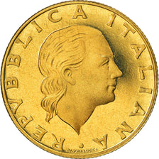 Münze, Italien, 200 Lire, 1989, Rome, Proof, STGL, Aluminum-Bronze, KM:130