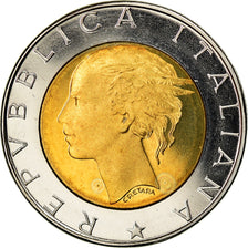 Monnaie, Italie, 500 Lire, 1989, Rome, Proof, FDC, Bi-Metallic, KM:111
