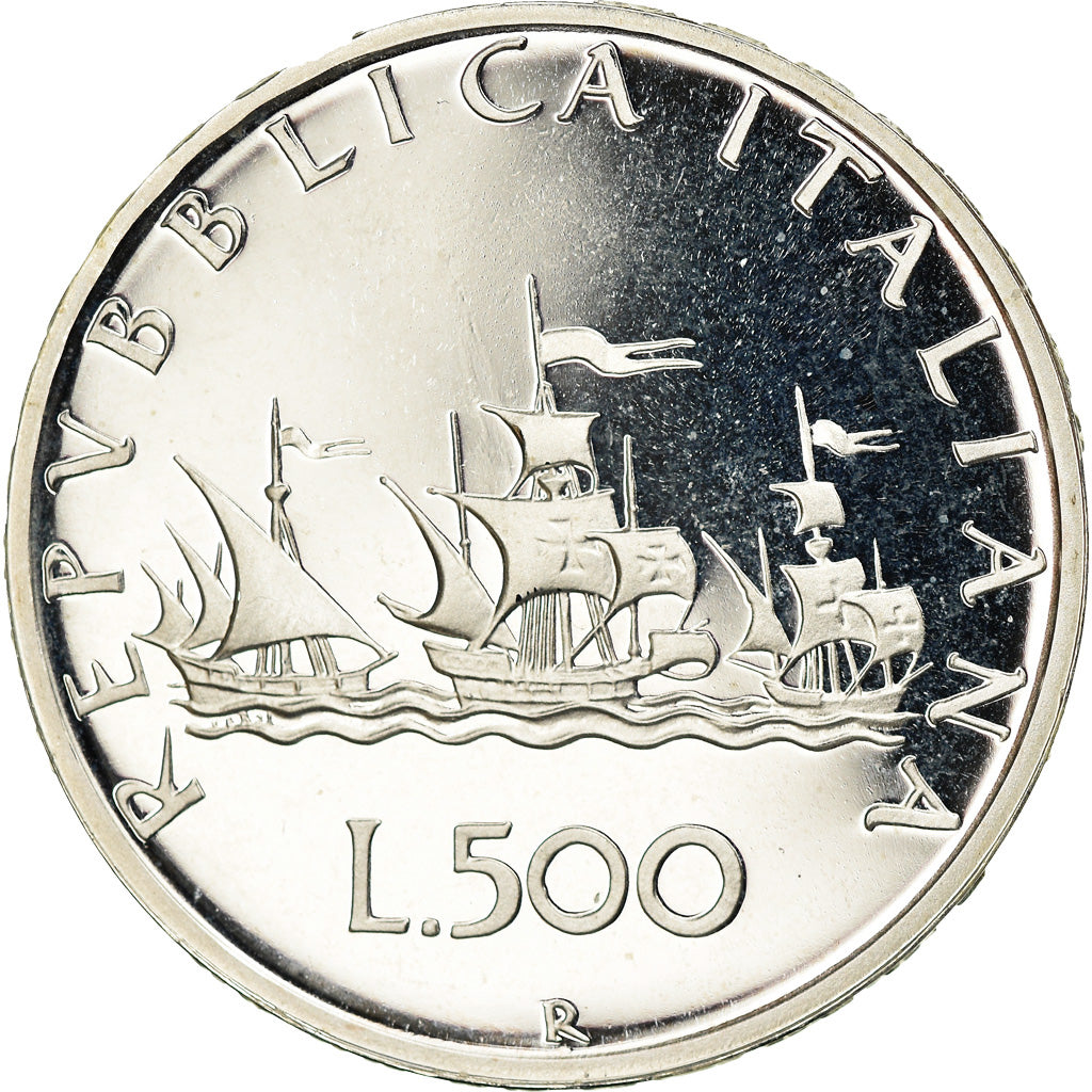 Monnaie, Italie, 500 Lire, 1989, Rome, Proof, FDC, Argent, KM:98