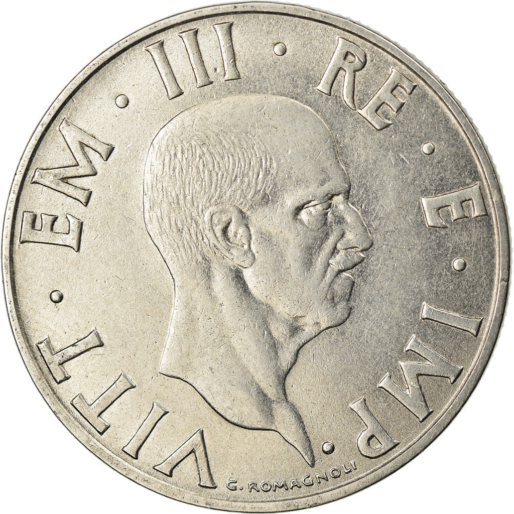 Coin, Italy, Vittorio Emanuele III, 2 Lire, 1939, Rome, AU(50-53), Stainless