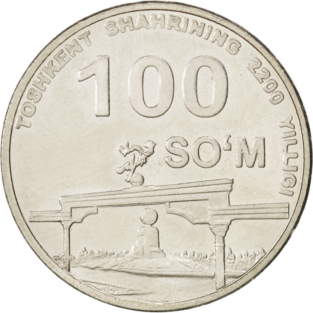 Ouzbékistan, 100 Som 2009, KM 31