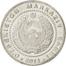 UZBEKISTAN, 500 Som, 2011, KM #34.1, MS(63), Copper-Nickel, 5.99