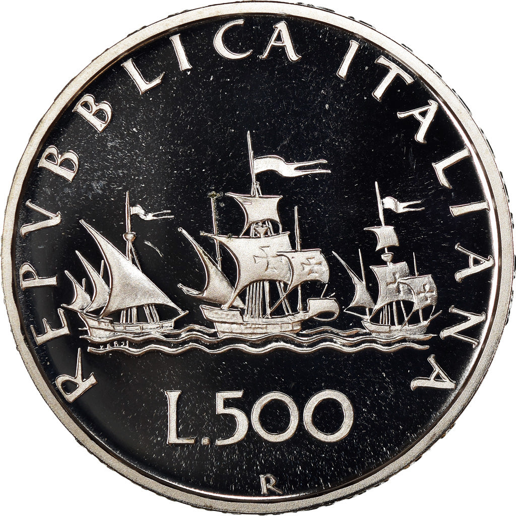 Moneta, Italia, 500 Lire, 1992, Rome, Proof, FDC, Argento, KM:98