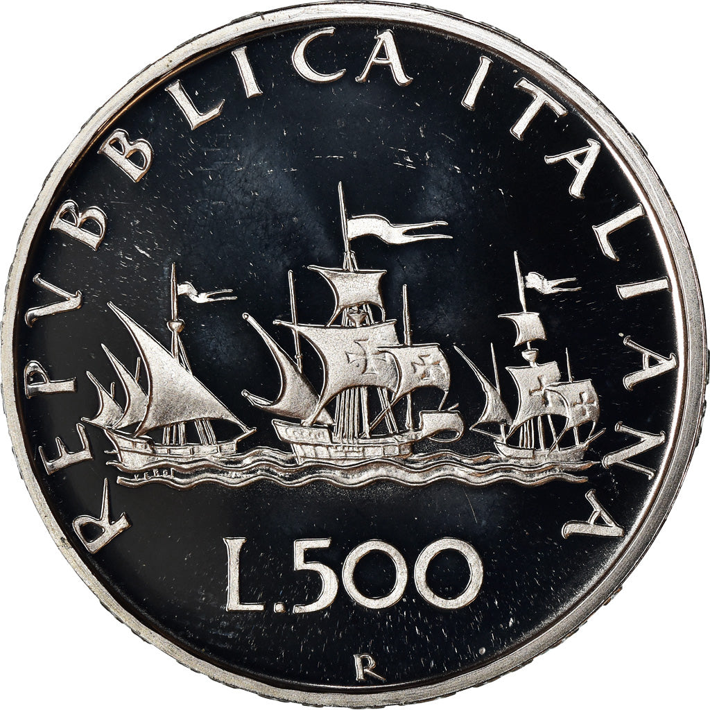 Moneta, Italia, 500 Lire, 1991, Rome, Proof, FDC, Argento, KM:98